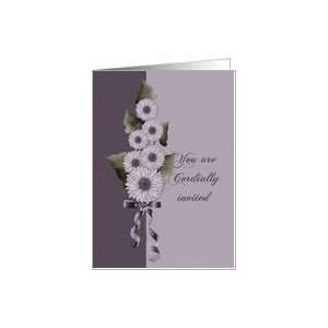 You are Cordially invited Wedding, Invite, Invitation, Daisies, Floral 