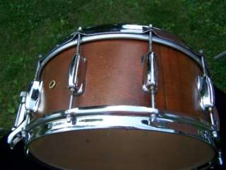   Mahogany/Maple 10 lug w/Super Stainer Vintage Snare Drum  