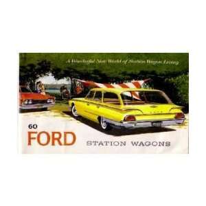  1960 FORD STATION WAGON Sales Brochure Literature Book 