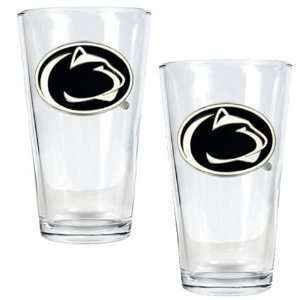  Penn State University Set of 2 Beer Glasses Sports 
