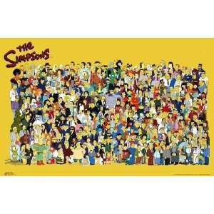  THE SIMPSONS   FULL CAST OF CHARACTORS   NEW POSTER(Size 