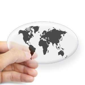  The World Cool Oval Sticker by  Arts, Crafts 