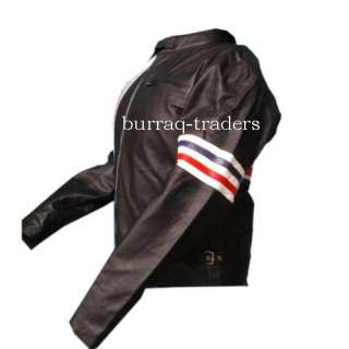 Easy Rider Peter Fonda Captain America 100% Genuine Leather Jacket 