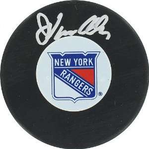 John Vanbiesbrouck New York Rangers Autographed Hockey Puck  
