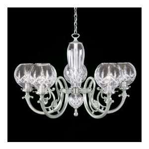Waterford Crystal 950 000 54 00 Lismore 5 Light Chandeliers in Silver 