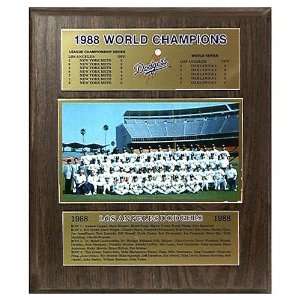 MLB Dodgers 1988 World Series Plaque:  Sports & Outdoors