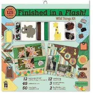   The Press Finished In A Flash 12 Inch by 12 Inch Page Kit, Wild Things