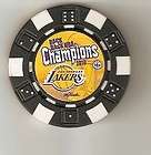 2010 los angeles lakers champs poker chip card guard $ 2 00 time left 