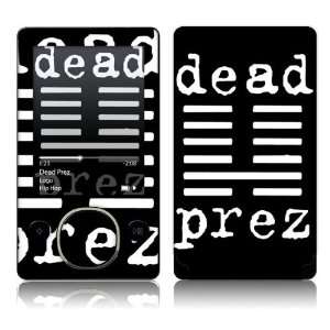   Microsoft Zune  80GB  Dead Prez  Logo Skin  Players & Accessories