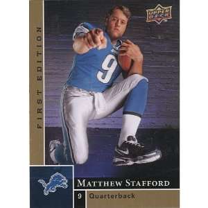 Upper Deck Detroit Lions Matthew Stafford 2009 Trading Card:  