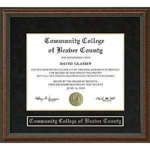  Community College of Beaver County (CCBC) Diploma Frame 