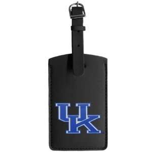  Kentucky Wildcats Black Leather Printed Logo Bag Tag 