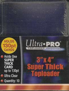 50 ULTRA PRO Top Loaders 130 PT (5MM) HOLDS PATCH CARDS  