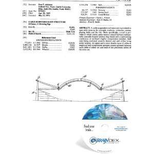  NEW Patent CD for CABLE SUSPENDED ROOF STRUCTURE 