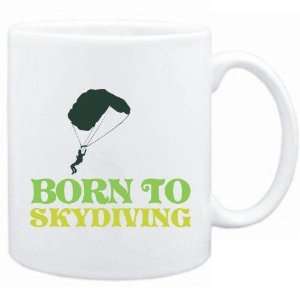  New  Born To Skydiving  Mug Sports