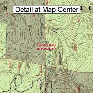  USGS Topographic Quadrangle Map   Ragsdale Butte, Oregon 