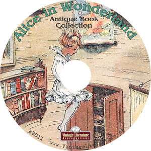 Alice in Wonderland {Lewis Carroll} Antique Books on CD  