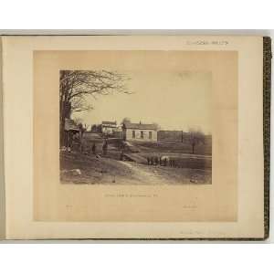 Stone Church,Centreville,VA,c1865,Union Soldiers,tree  