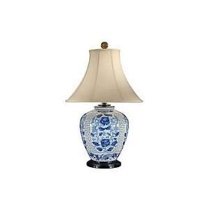  Blue/white Flowers Lamp Table Lamp By Wildwood Lamps: Home 