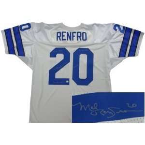  Mel Renfro Autographed Jersey   White 4 Stat: Sports 