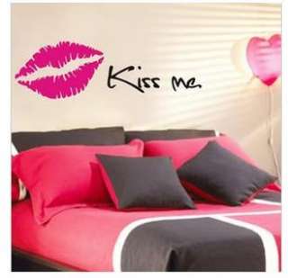 SEXY Kiss Me Lips Wall Vinyl Mural Art Decal Stickers  