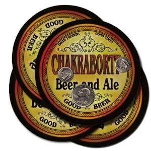  CHAKRABORTY Family Name Beer & Ale Coasters Everything 