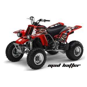 AMR Racing Yamaha Banshee 350 ATV Quad Graphic Kit   Madhatter: Red 