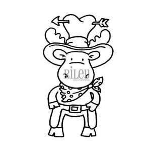  Riley & Company Cling Mount Rubber Stamp Cowboy; 2 Items 
