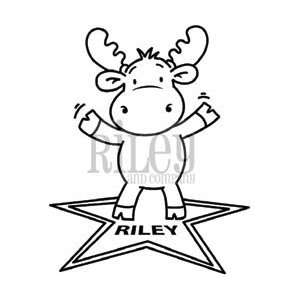  Riley & Company Cling Mount Rubber Stamp Hollywood Star Riley 