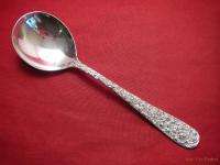 Vintage Stieff Rose Lg. Sterling Cream Soup Spoon   NM  