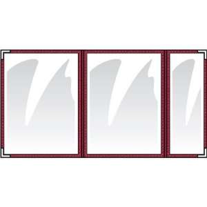  H. Risch TEDQ L 8 1/2 x 11 Triple Panel Fold Out Menu 