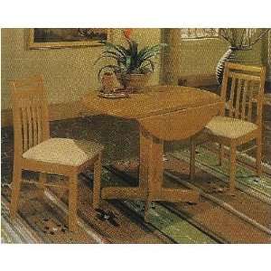    All new item 3 pc oak finish breakfast table set: Home & Kitchen