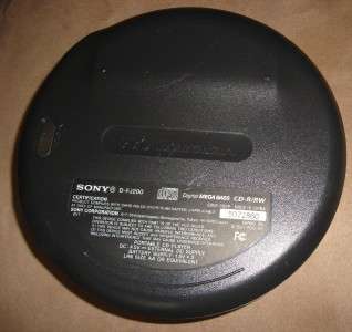 Sony Portable CD Player Walkman AM/FM Radio TV WEATHER D FJ200 DIGITAL 