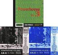 Akai s 1000, Power House Vol. 1, 2 & 3 CD ROMs s 3000  