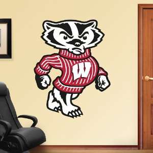  NCAA Wisconsin Mascot Bucky Badger Vinyl Wall Graphic 