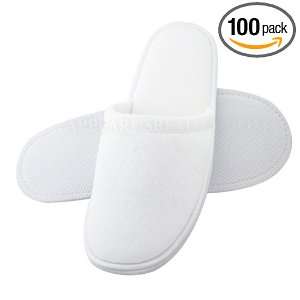  Fine Terry Spa Hotel Slippers / White (100 Pairs/AS134 