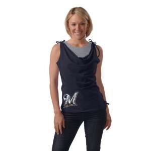   Brewers Womens Double Hit Layered Tank Top