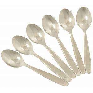  Chef Aid Set Of 6 Stainless Steel Teaspoons Kitchen 
