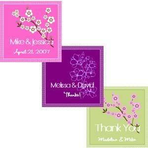  Cherry Blossom Square Tags & Labels