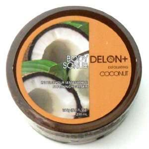    Delon Coconut Exfoliating Body Scrub   6.9 Oz (3 Pack) Beauty