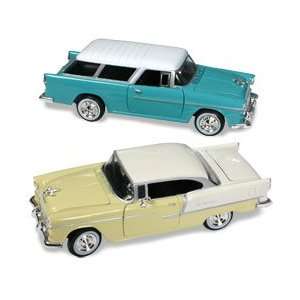  55 Chevy Belair and 55 Chevy Belair Nomad 1:24 Scale (2 