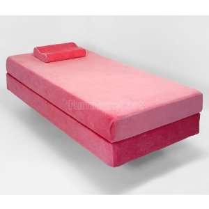   Foam Mattress with Pillow (Pink) (Twin) MAT PIL2507P T