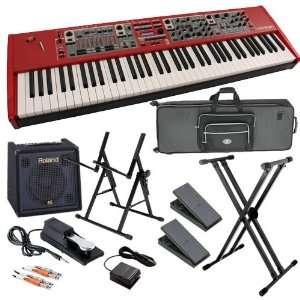 Nord Stage 2 76 Key Stage Piano COMPLETE STAGE BUNDLE with Amp, Case 
