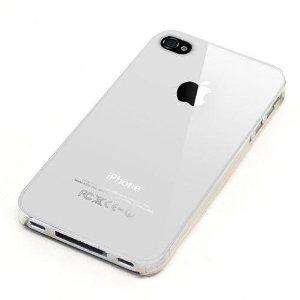 White Snap on Back Cover Case for Apple iPhone 4   4S  