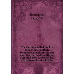  The German ballad book, a collection of ballads, romances 