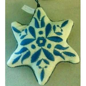   Snow Flake Blue Stuffed Christmas Tree Ornament 2.5 Everything Else
