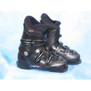 Used Rossignol Comp j Black Toddler Ski Boots Sports 