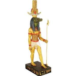 Sobek Egyptian God of Water Statue   Large   E 214GP 