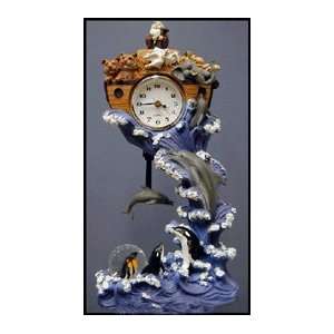  Noahs Ark Snowdome Pendulum Clock