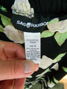 Lot Christopher Banks Sweater L Sag Harbor Floral Skirt 14 Ivory Black 